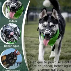 ACCECAN Bozal de Silicona Negro