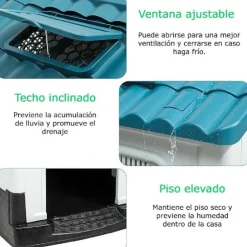 ACCECAN Casa para Mascotas (DX-009) 105 x 88 x 99 cm