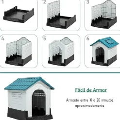 ACCECAN Casa para Mascotas (DX-009) 105 x 88 x 99 cm