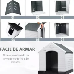 ACCECAN Casa para Mascotas (DX-002) 87,7 x 78,5 x 81,5 cm