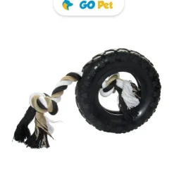 ACCECAN Juguete Llanta Con Soga