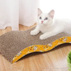 ACCECAN Rascador para Gato Curvo 44 x 21 x 4 cm