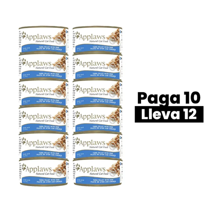 Applaws Filete de Atún con Cangrejo Lata x 70 gr - Disponible desde 02.06.2025