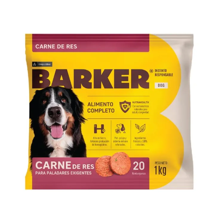 BARKER Hamburguesas de Carne x 20 und - 1 kg
