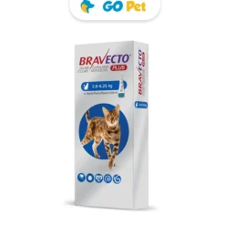 BRAVECTO PLUS Antipulgas para Gato Pipeta 250 mg 2.8 Kg - 6.25 Kg