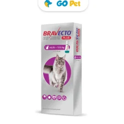 BRAVECTO PLUS Antipulgas para Gato Pipeta 500 mg 6.25 Kg - 12.5 Kg