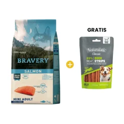 Bravery Salmon Mini Adult Small Breeds - Adulto Salmón Raza Pequeña y Mini 7 kg