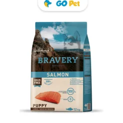 Bravery Salmon Puppy Large/Medium Breeds - Cachorro Salmon Raza Mediana/Grande 12 Kg