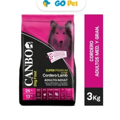 CANBO Cordero Adulto Razas Medianas y Grandes 3 Kg