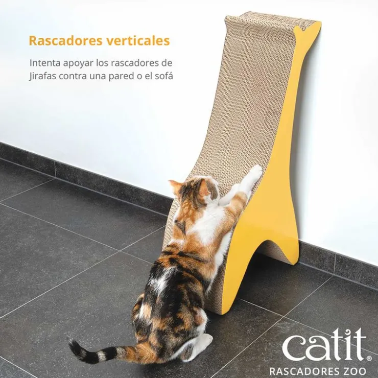 Cat It Zoo Rascador en forma de Jirafa - 40 cm x 22.5 cm x 75 cm