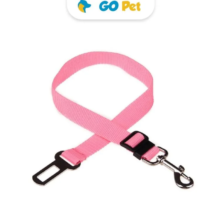 Sin Marca Cinturón De Seguridad Ajustable Para Mascotas Color Rosa