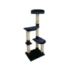GoPet USA Claws & Paws Gimnasio Rascador para Gato 4 Pisos (56x46x147 cm) - Color Azul