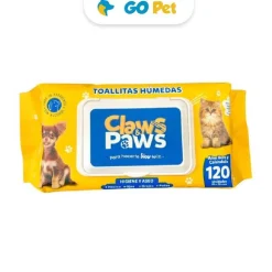 Claws & Paws Toallitas Húmedas de Aloe Vera y Caléndula x 120 und