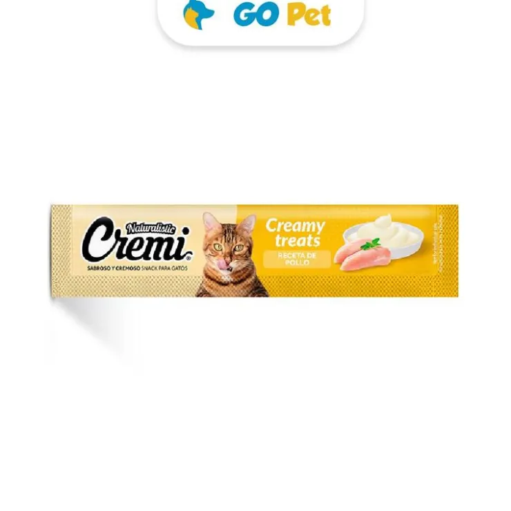 Naturalistic Cremi Cremi Chicken Recipe 12 Gr x 1 Und - Snack para gato sabor Pollo