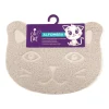 Cute Cat Alfombra Beige en forma de Gato 30 cm x 40 cm