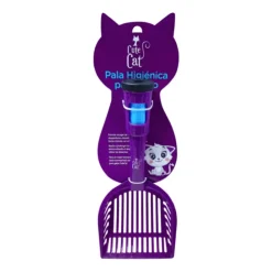 Cute Cat Pala Recogedora Morada