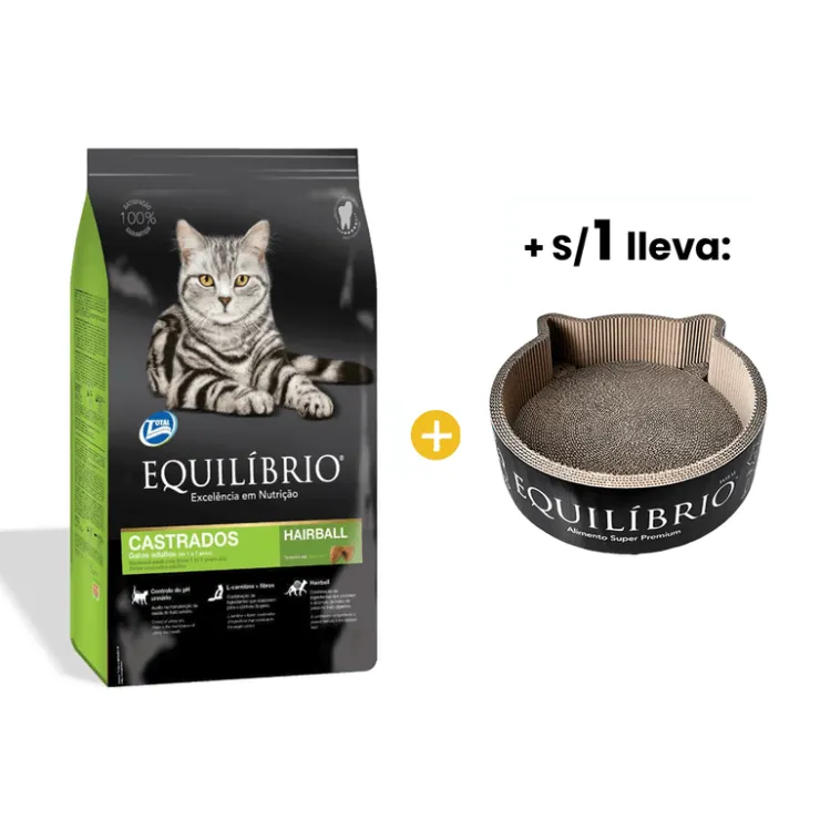 Equilibrio Gatos Castrados All Breeds - Gato Adulto Todas las Razas 7.5 Kg