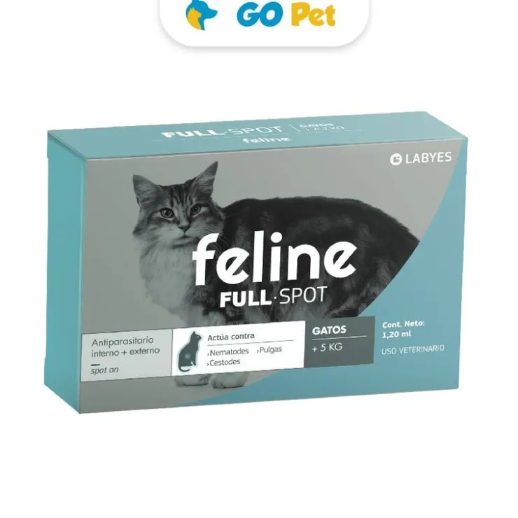 FELINE Full Spot Pipeta para Gato más de 5 Kg - Antipulgas y antiparasitario