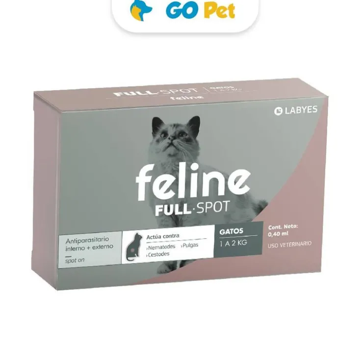 FELINE Full Spot Pipeta para Gato 1 - 2 Kg - Antipulgas y antiparasitario