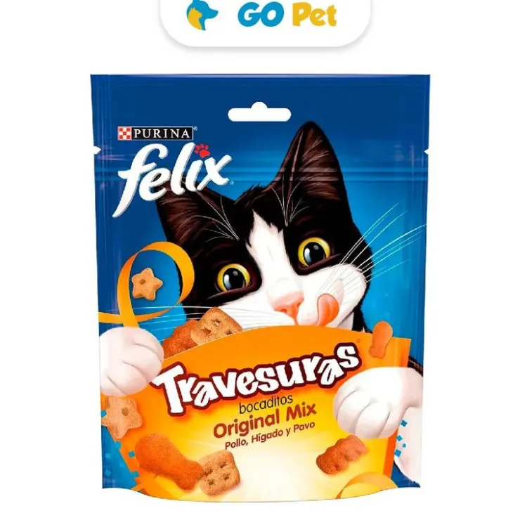 Felix Travesuras Original Mix 60 gr - Pollo, hígado, pavo