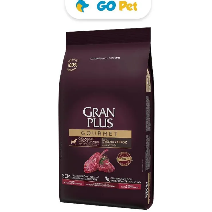 Gran Plus Gourmet Perro Adulto Mediano y Grande Cordero & Arroz 15 Kg