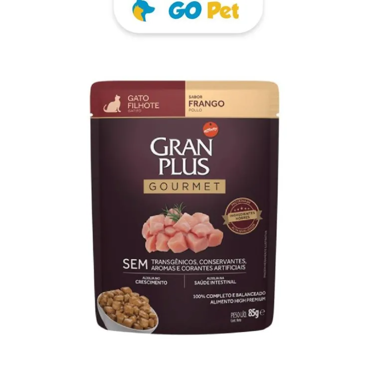Gran Plus Gourmet Sobre Gatito Pollo 85 Gr