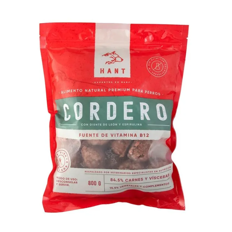 Hant Alimento Barf Super Premium - Cordero 800 gr