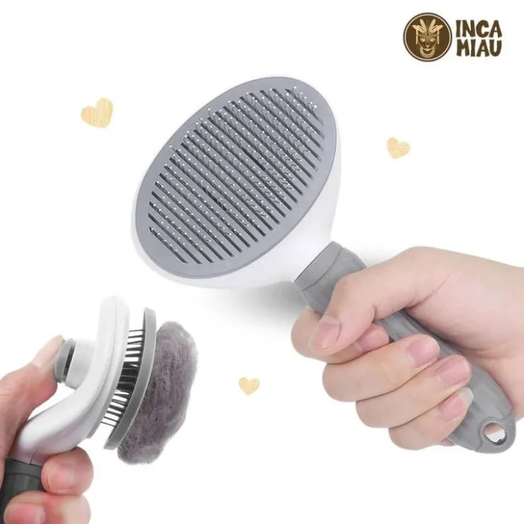 Inca Miau Peine Para Mascota con Autolimpiable