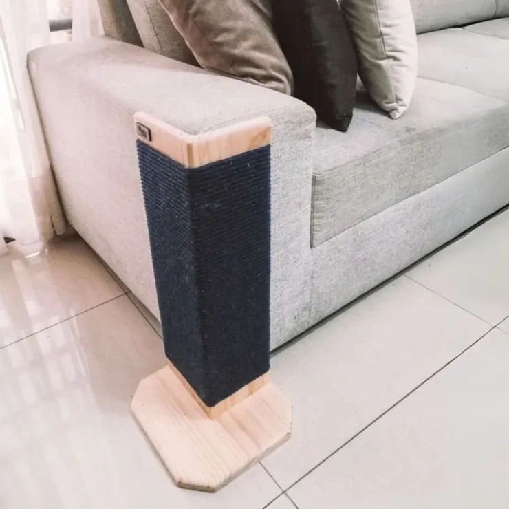 Inca Miau Rascador de Madera Para Sillones Caoba