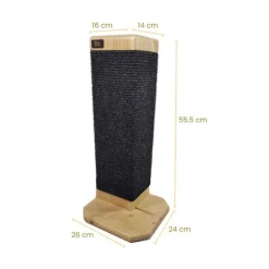 Inca Miau Rascador de Madera Para Sillones Miel