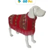 Inkadog Poncho Andino Color Rojo Talla 3 / M