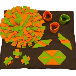 Juega con Hope Alfombra Olfativa Multinivel 50 x 60 cm Naranja y Verde