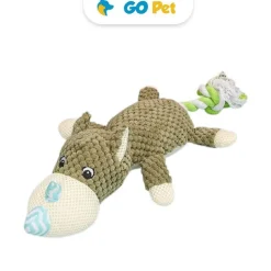 PIPPOS SHOP Juguete Peluche Animal con Cuerda - Rino Verde