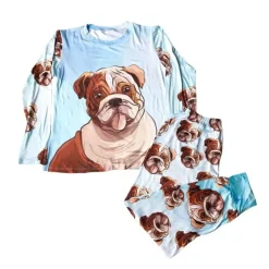 KHURMI Pijama Invierno Bulldog Damas