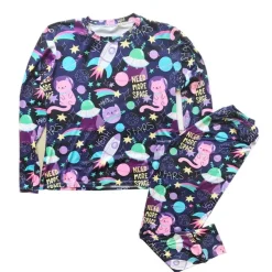 KHURMI Pijama Invierno Gato Espacial Damas