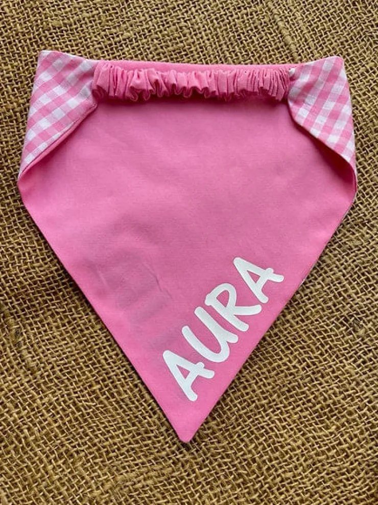La Plaquita Bandana Personalizable Reversible Azul + Colette