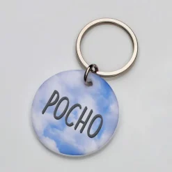 La Plaquita Placa de Identificacion Personalizada Cielo - Coleccion Summer Naturals