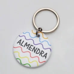 La Plaquita Placa de Identificacion Personalizada Ondas - Coleccion de Verano