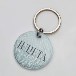 La Plaquita Placa de Identificacion Personalizada Acqua - Coleccion Summer Naturals