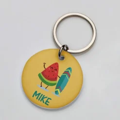 La Plaquita Placa de Identificacion Personalizada Sandía - Coleccion de Verano