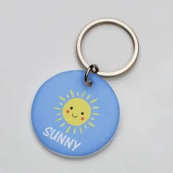La Plaquita Placa de Identificacion Personalizada Sol - Coleccion de Verano