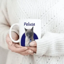 La Plaquita Taza Cat Lover Personalizada con Foto y Frase