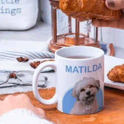 La Plaquita Taza Dog Lover Personalizada con Foto y Frase