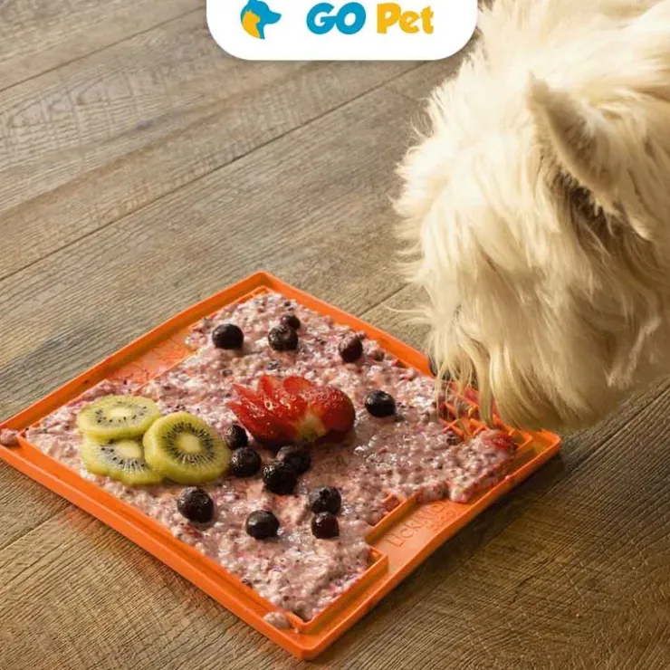 LICKIMAT Buddy Orange Dog - Perro - Naranja