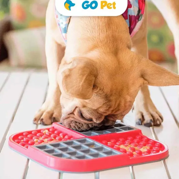 LICKIMAT Slomo Red Dog - Perro - Rojo