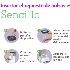 LITTER GENIE Repuesto de Bolsas para Contenedor de Desechos x 14 Und