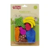 Living World Masticable Mix de Frutas y Verduras de Madera - Pack x14 Piezas