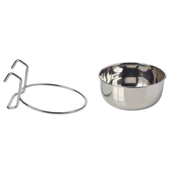 Living World Plato de Acero Inoxidable para Conejos, cuyes, Erizos y Hurones - 10 Oz