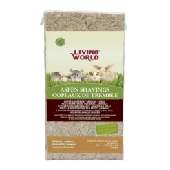 GoPet USA Living World Viruta de Alamo 100% Natural - Sustrato - Bolsa de 20 L