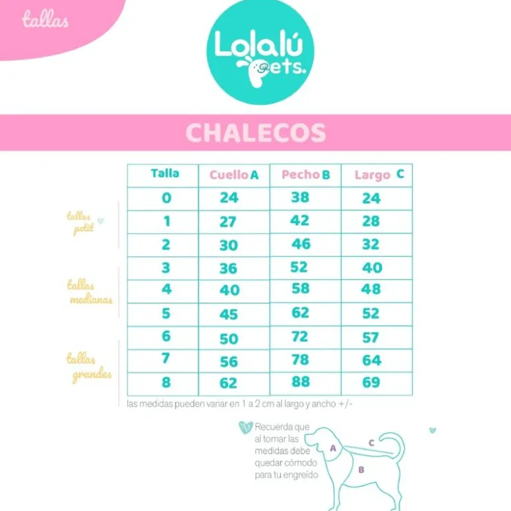 LOLALU PETS Chaleco Prisma